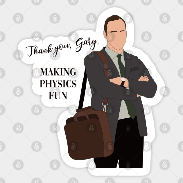 Thanks Gary! Veep Quote Sticker by Wenby-Weaselbee